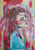 HEADS OR TAILS - Original Painting - 29.7cm (W) x 42cm (H) x 0.1cm (D) - Mixed Media on Paper