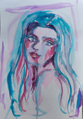 THE DREAMER - Original Painting - 29.7cm (W) x 42cm (H) x 0.1cm (D) - Watercolour on Paper