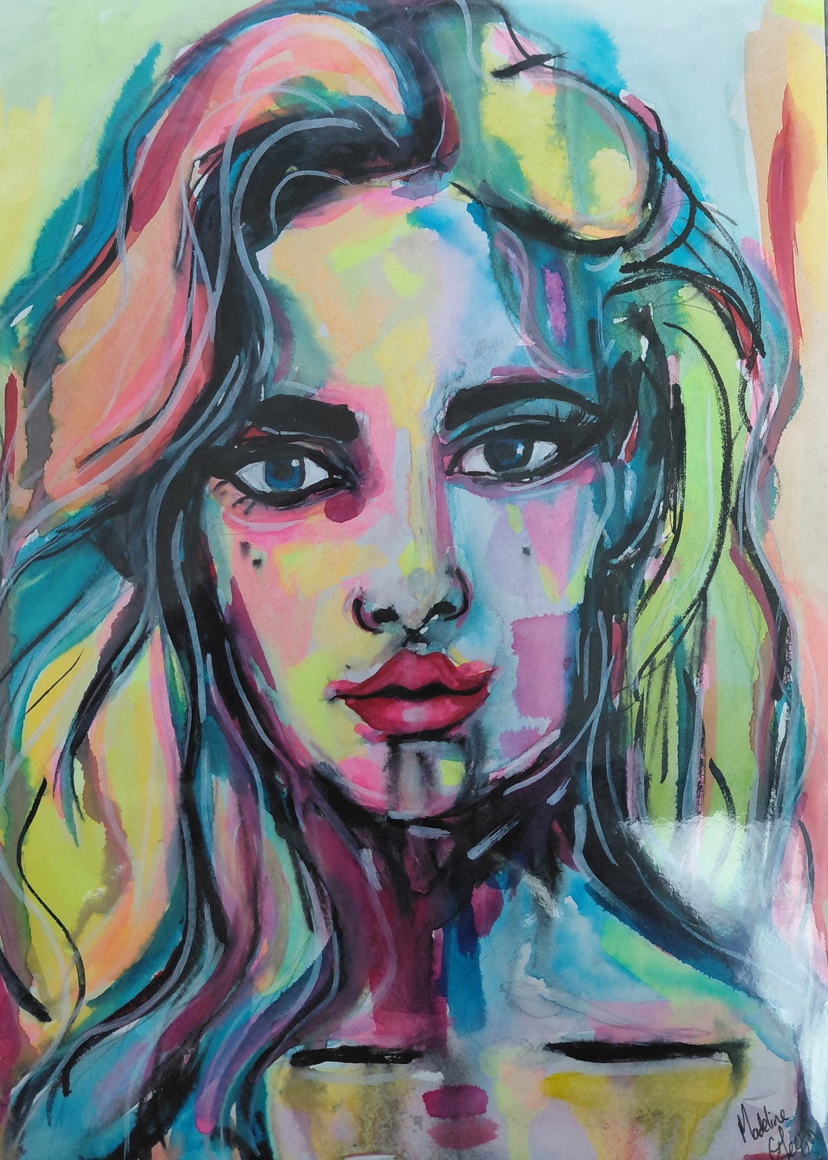 GAMERGIRL - Original Painting - A4 - Watercolour on Paper