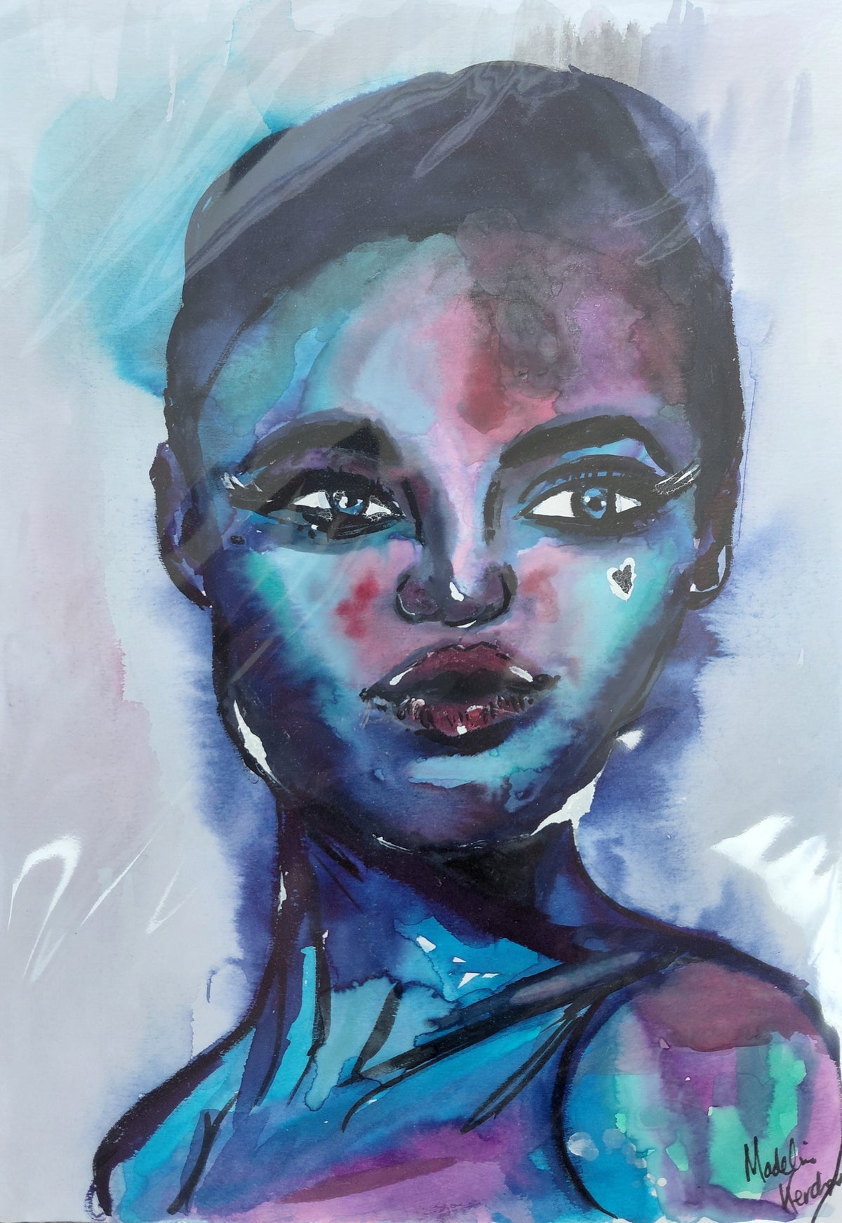DELIGHTFUL DOLL - Original Painting - A4 - Watercolour on Paper