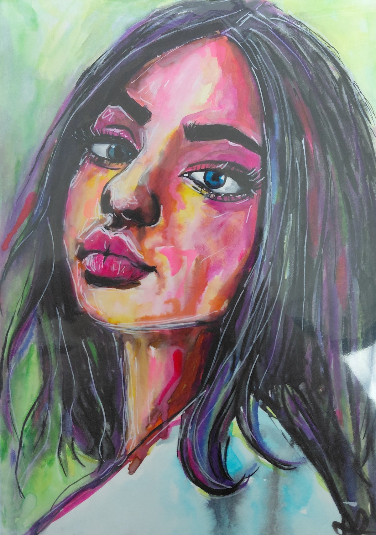 FEELIN' MYSELF - Original Painting - A4 - Watercolour on Paper