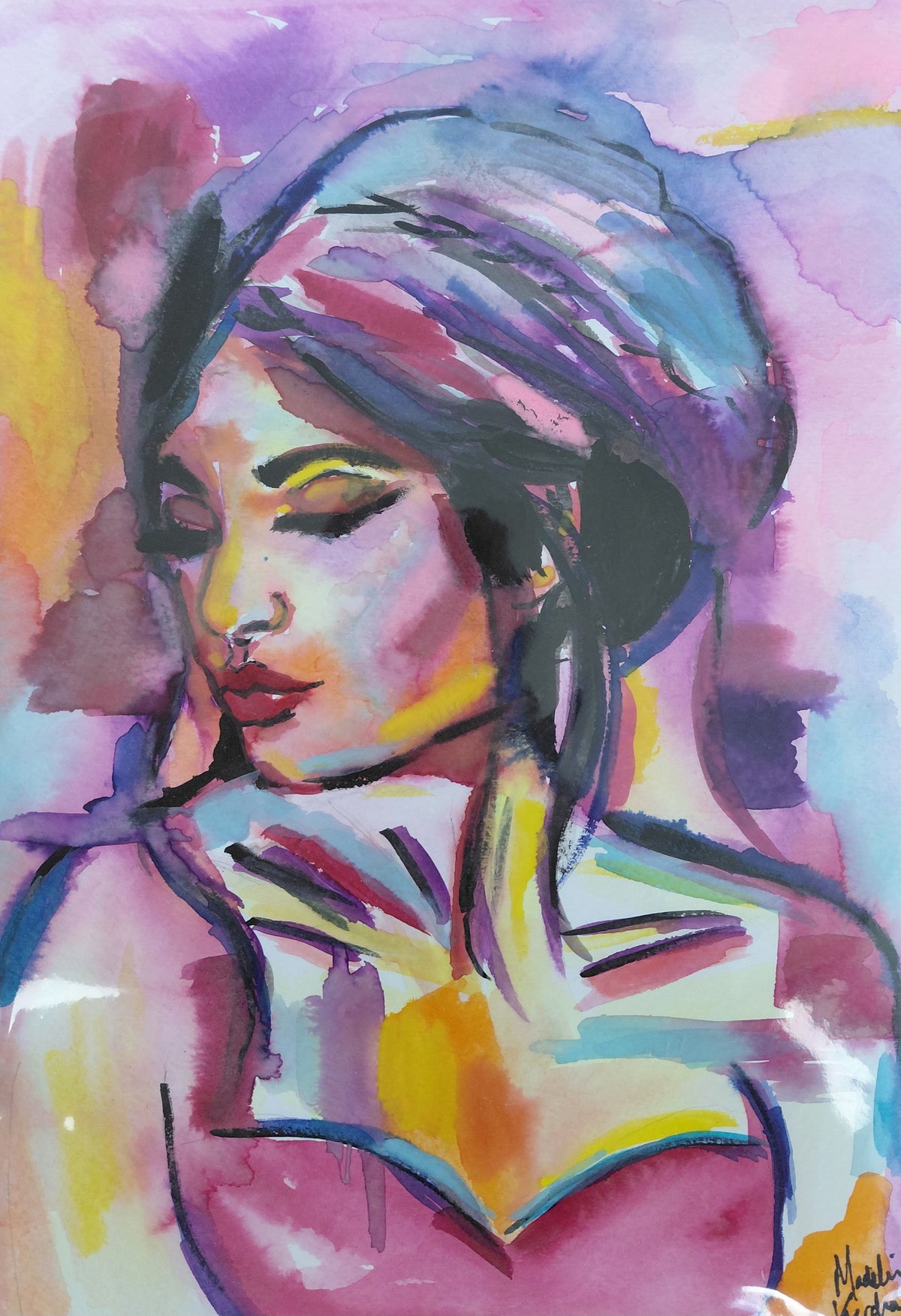 NIGHT TIME DREAMS - Original Painting - A4 - Watercolour on Paper
