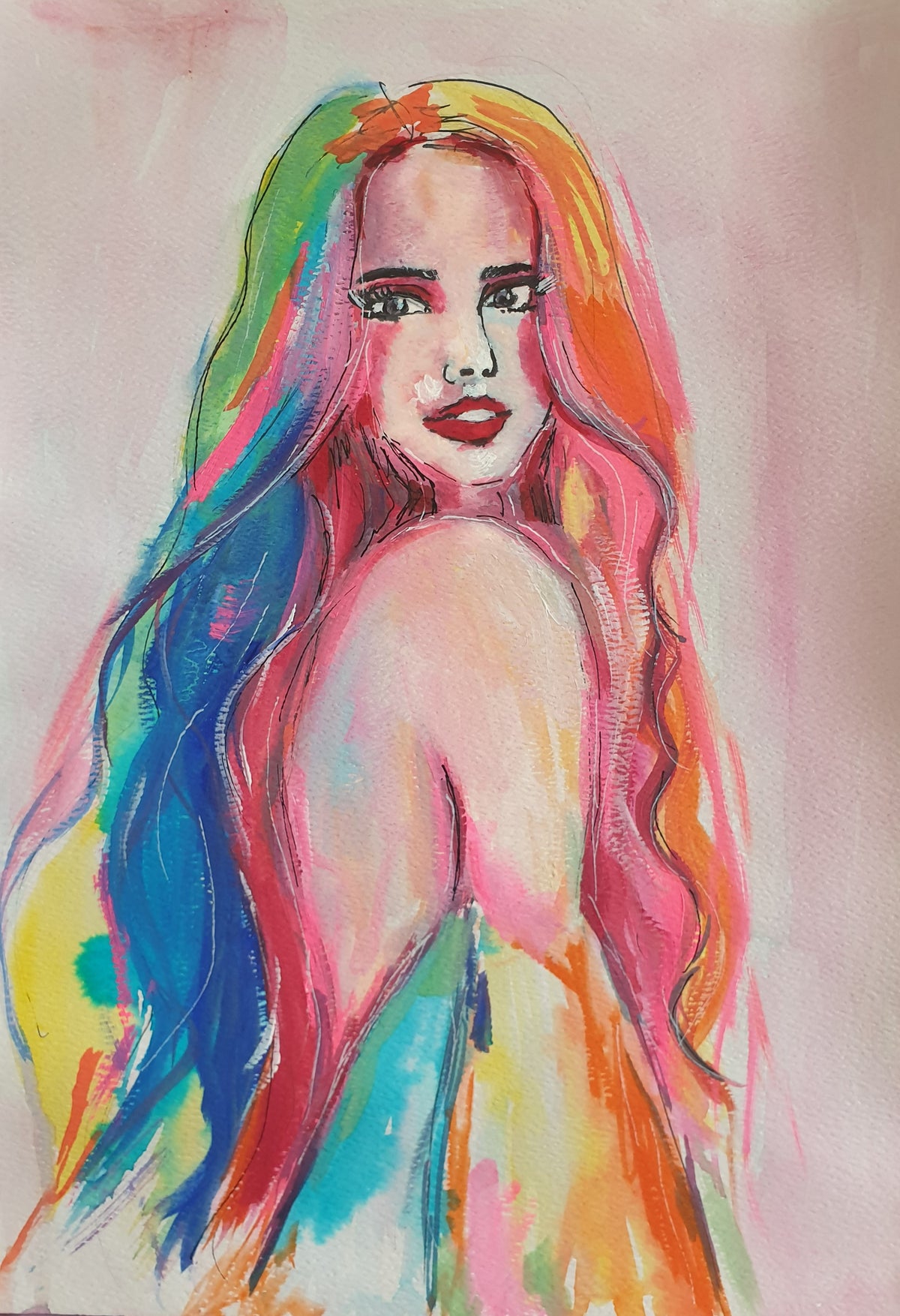 VIBRANCY - Original Painting - 29.7cm (W) x 42cm (H) x 0.1cm (D) - Watercolour on Paper