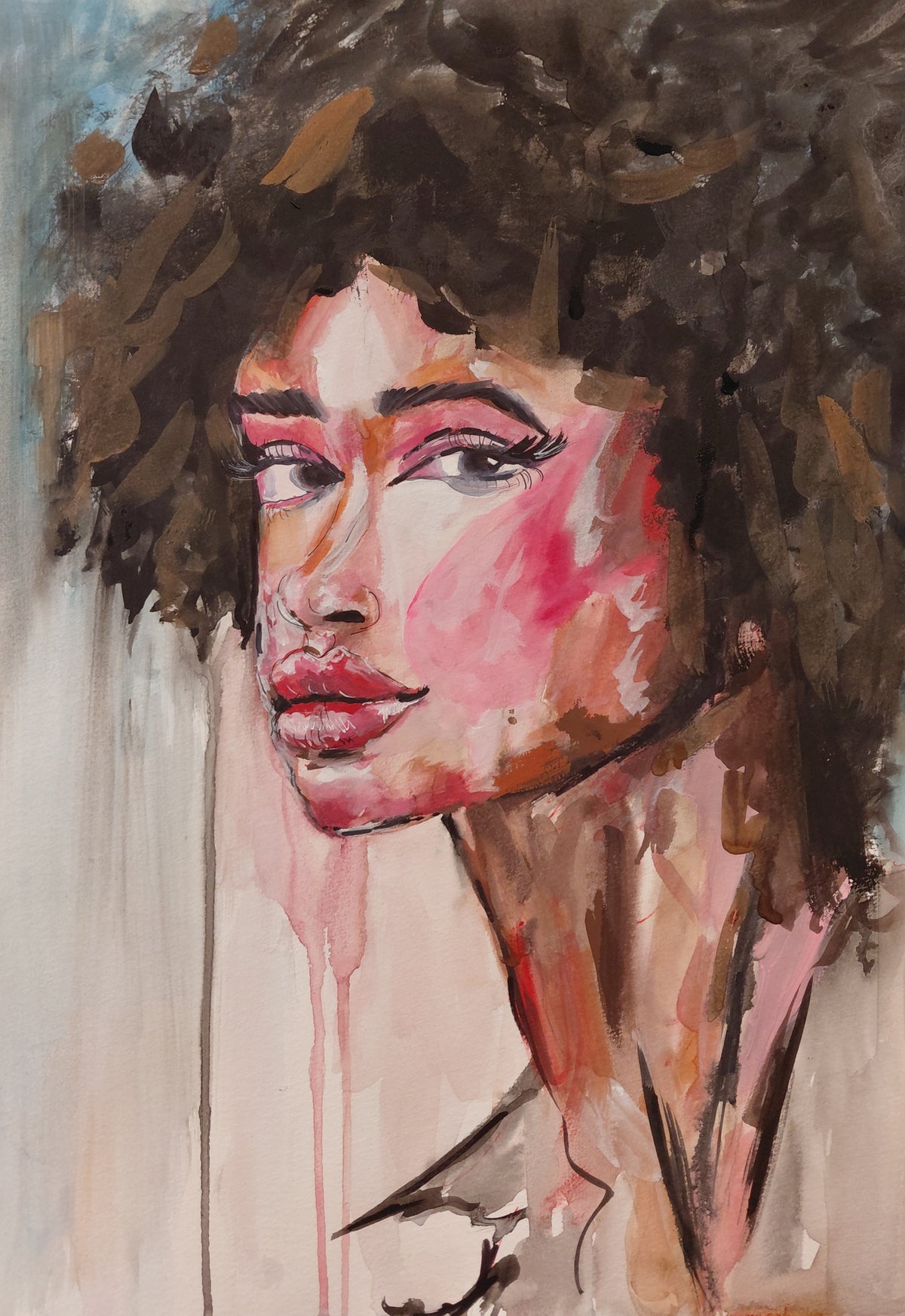 SOFTNESS - Original Painting - 29.7cm (W) x 42cm (H) x 0.1cm (D) - Watercolour on Paper