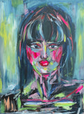 WE ALL FEEL A LITTLE ALIEN SOMETIMES - Original Painting - 45cm (W) x 60cm (H) x 1cm (D) - Mixed Media on Canvas