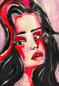 DIVA - Original Painting - 29.7cm (W) x 42cm (H) x 0.1cm (D) - Mixed Media on Paper