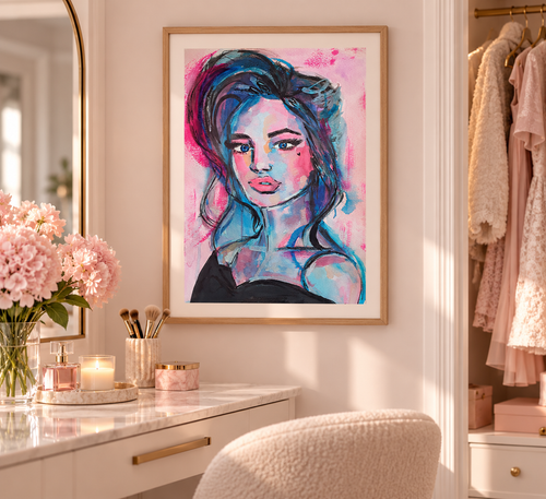 DATE NIGHT - Original Painting - 29.7cm (W) x 42cm (H) x 0.1cm (D) - Watercolour on Paper