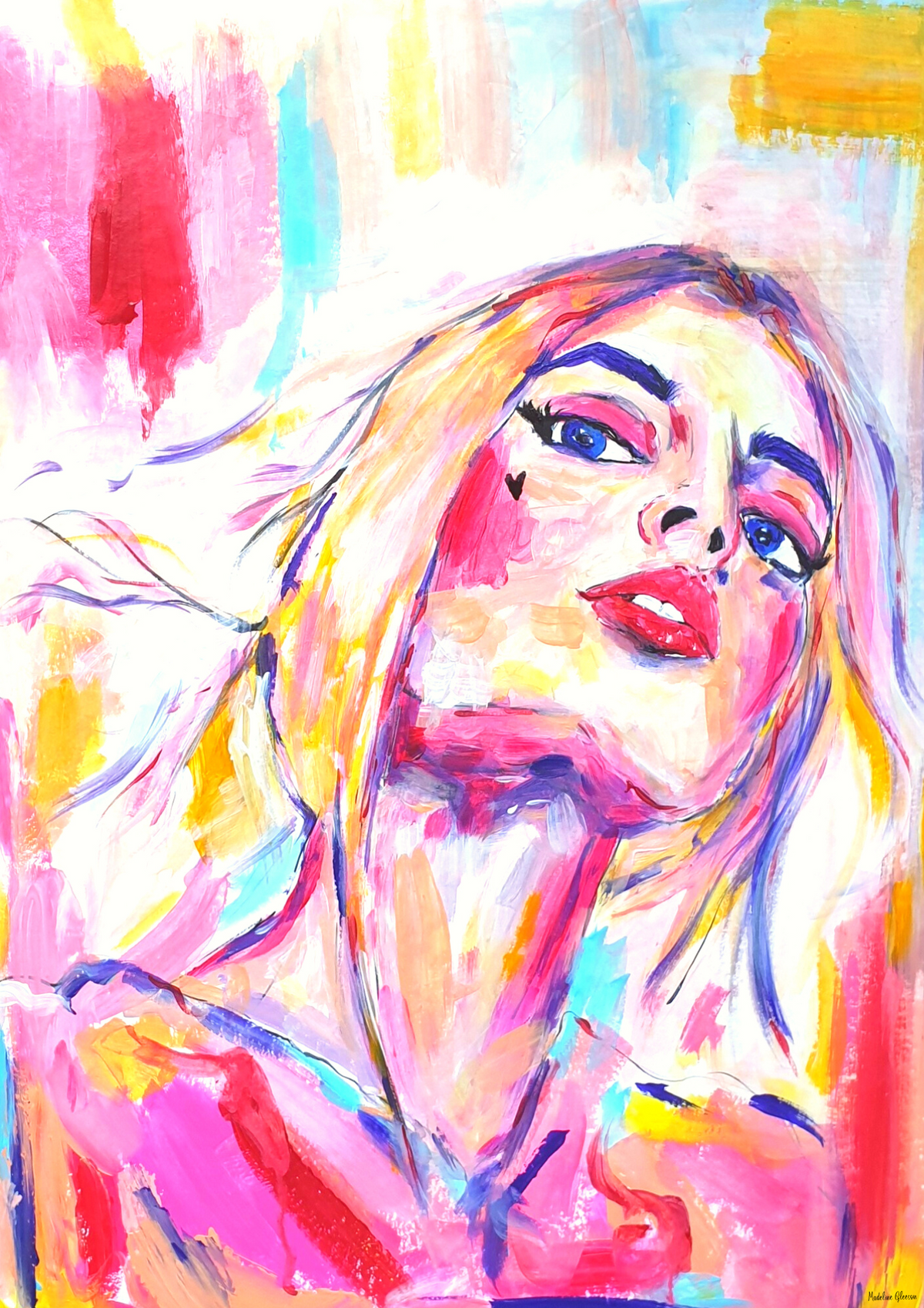 FAIRYLAND - Original Painting - 29.7cm (W) x 42cm (H) x 0.1cm (D) - Acrylic on Paper