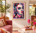 CHIC MOSAIC - Original Painting - 29.7cm (W) x 42cm (H) x 0.1cm (D) - Acrylic on Paper